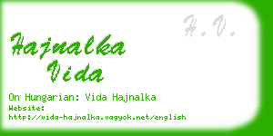 hajnalka vida business card